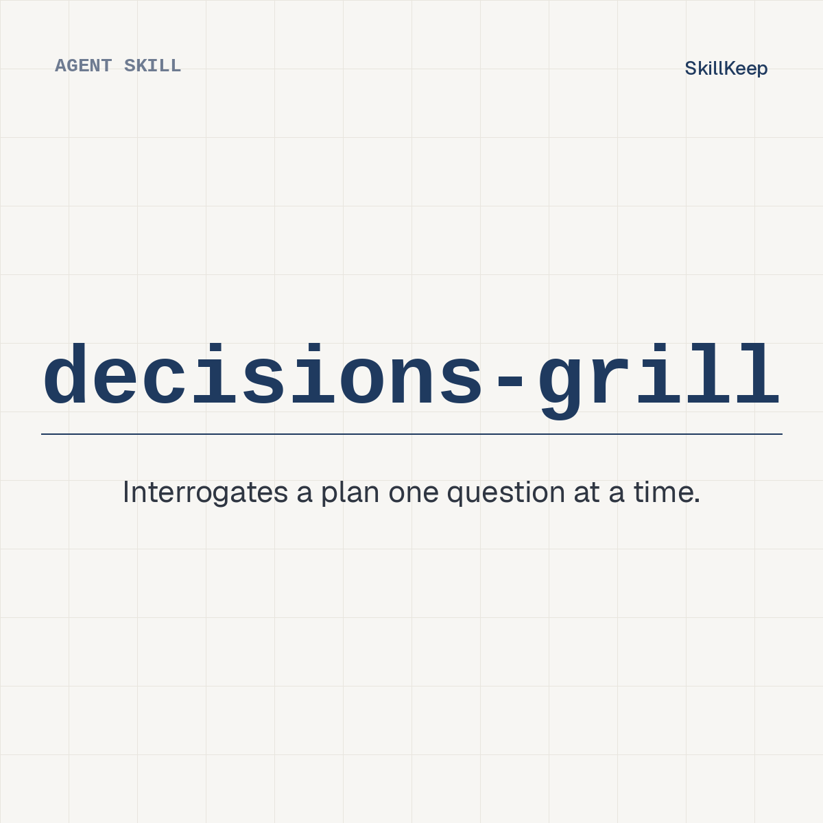 decisions-grill