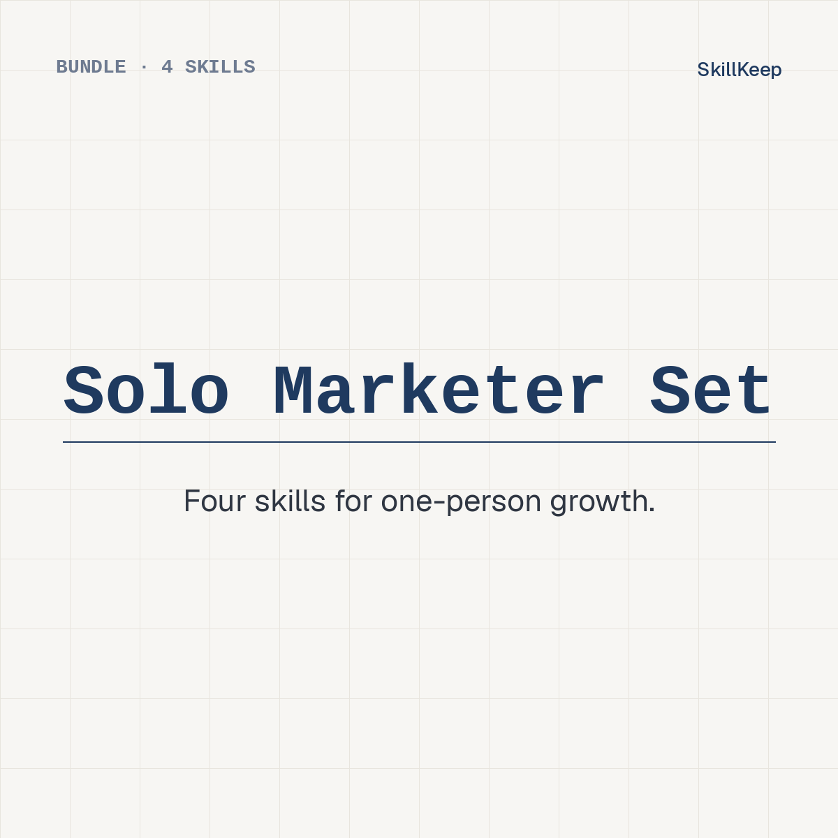 The Solo Marketer Set