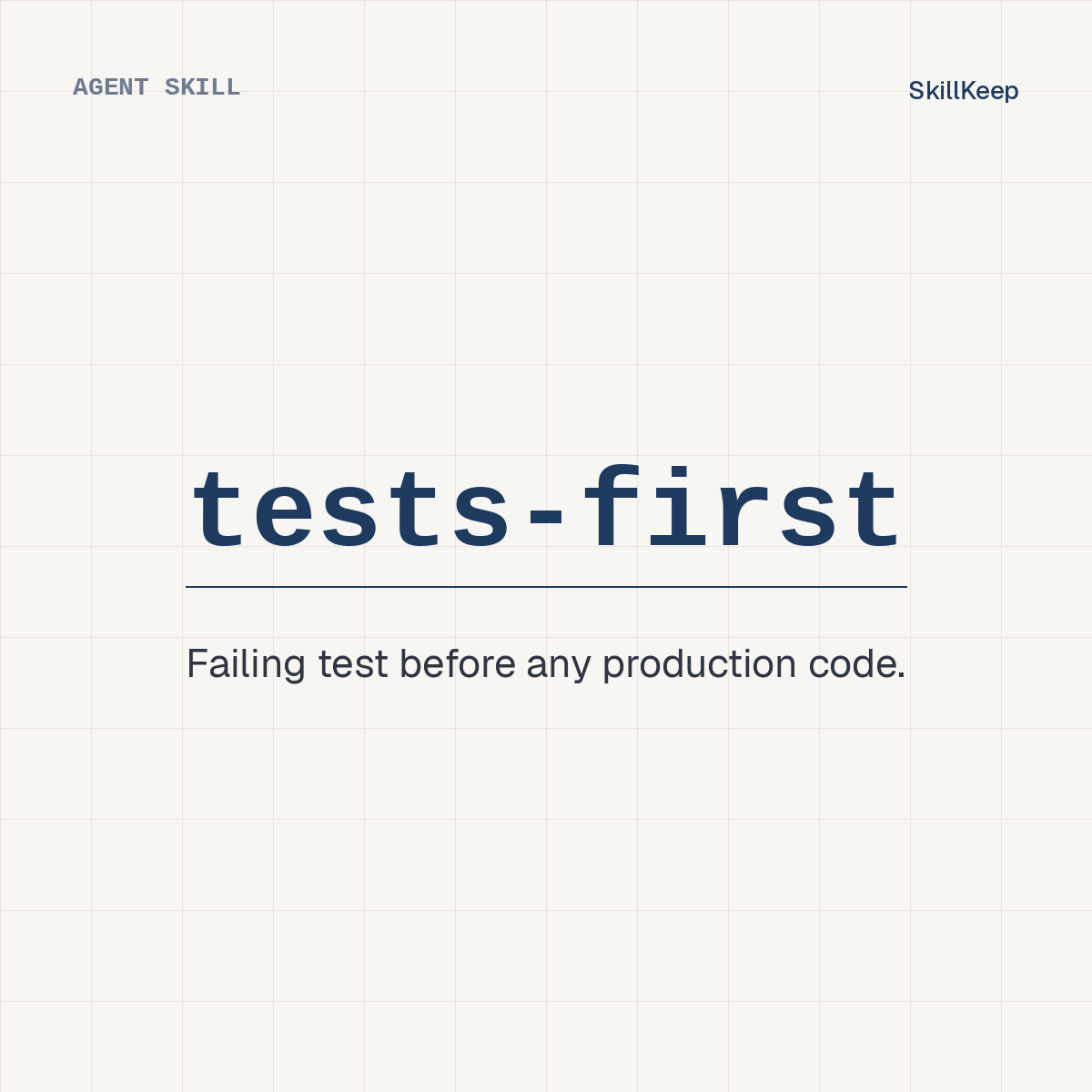 tests-first